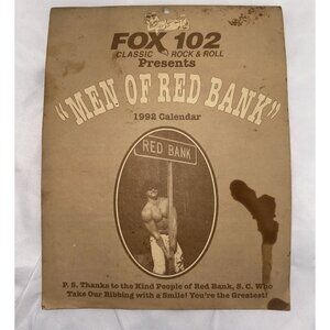 Fox 102.3 Men of Red Bank Calendar 1992 Issue Rock n Roll Sc History